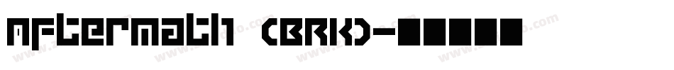 Aftermath (BRK)字体转换